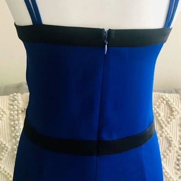 BeBe Spaghetti Strap Dress Trimmed Bodice Size 8 - Picture 7 of 11